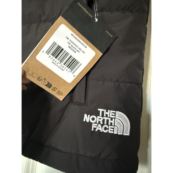 The North Face Everyday Insulated Puffer Vest Mens Medium Black Black Microsoft - Picture 4 of 6